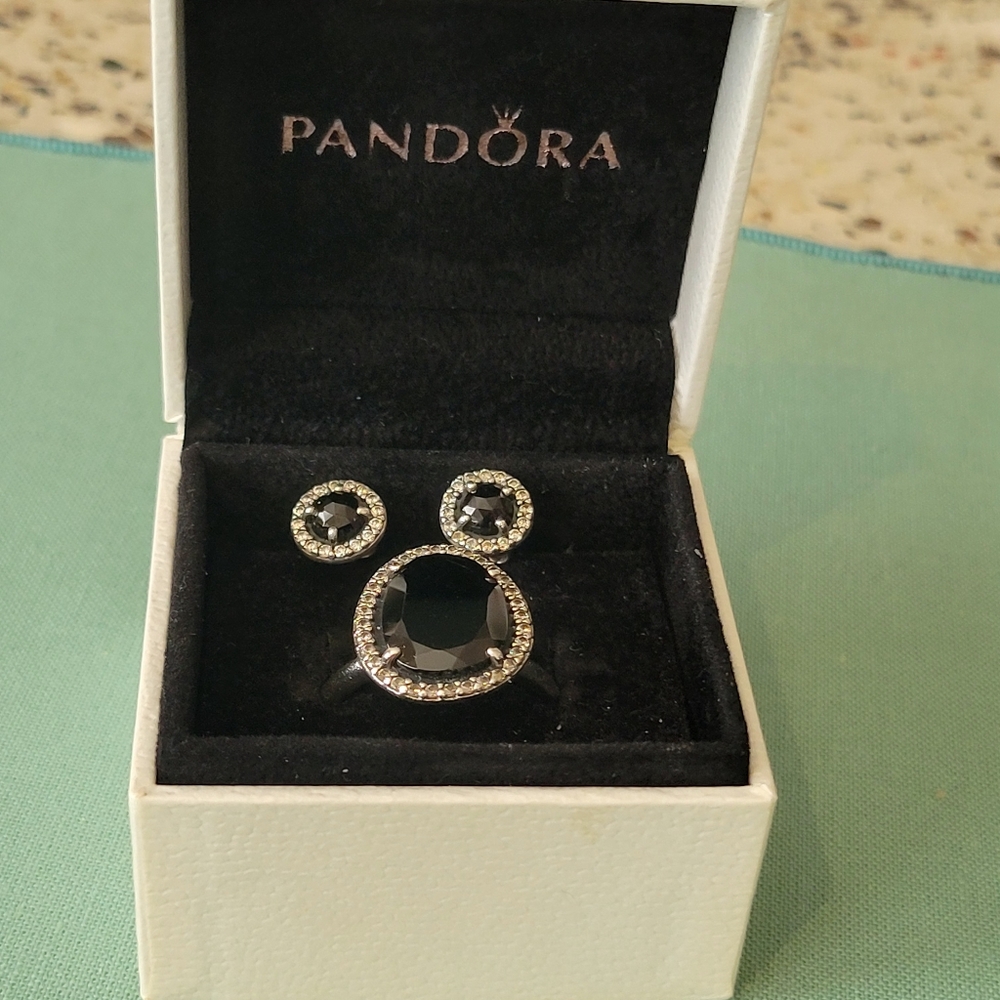 Pandora Ring and Earring Set